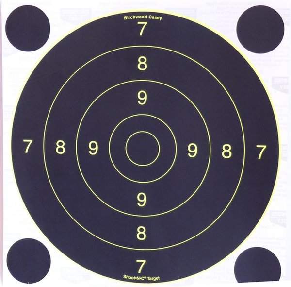 Birchwood Casey Selbstklebende Zielscheiben Shoot NC Target 8" - 20 cm