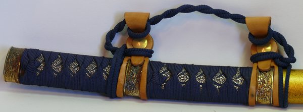 Katana Schwert Gold-Blau