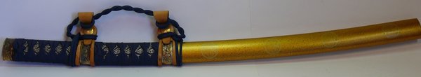 Katana Schwert Gold-Blau