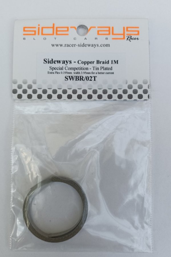 Stromabnehmer SIDEWAYS 0,2mm extra soft (Plated) 100cm für Slotcars