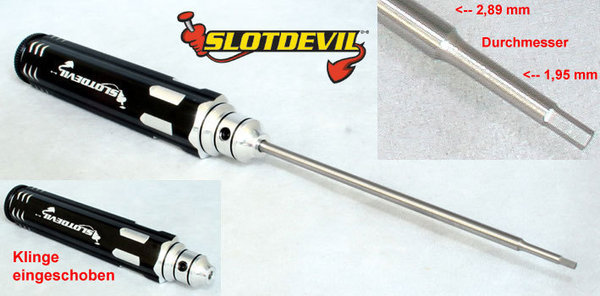 Slotdevil Innensechskantschlüssel Profiserie 0,9mm mit Aluminiumgriff