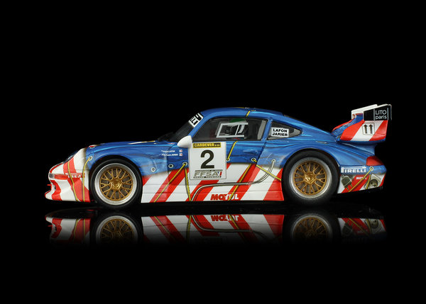 Slotcar 1:32 analog Twin-Pack REVOSLOT Porsche 911 GT2 Team Set Special Edition