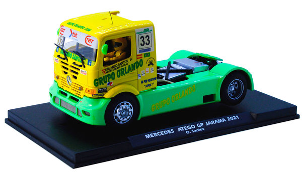 Slotcar 1:32 analog FLY MB Race Truck GP Spain 2021 No. 33
